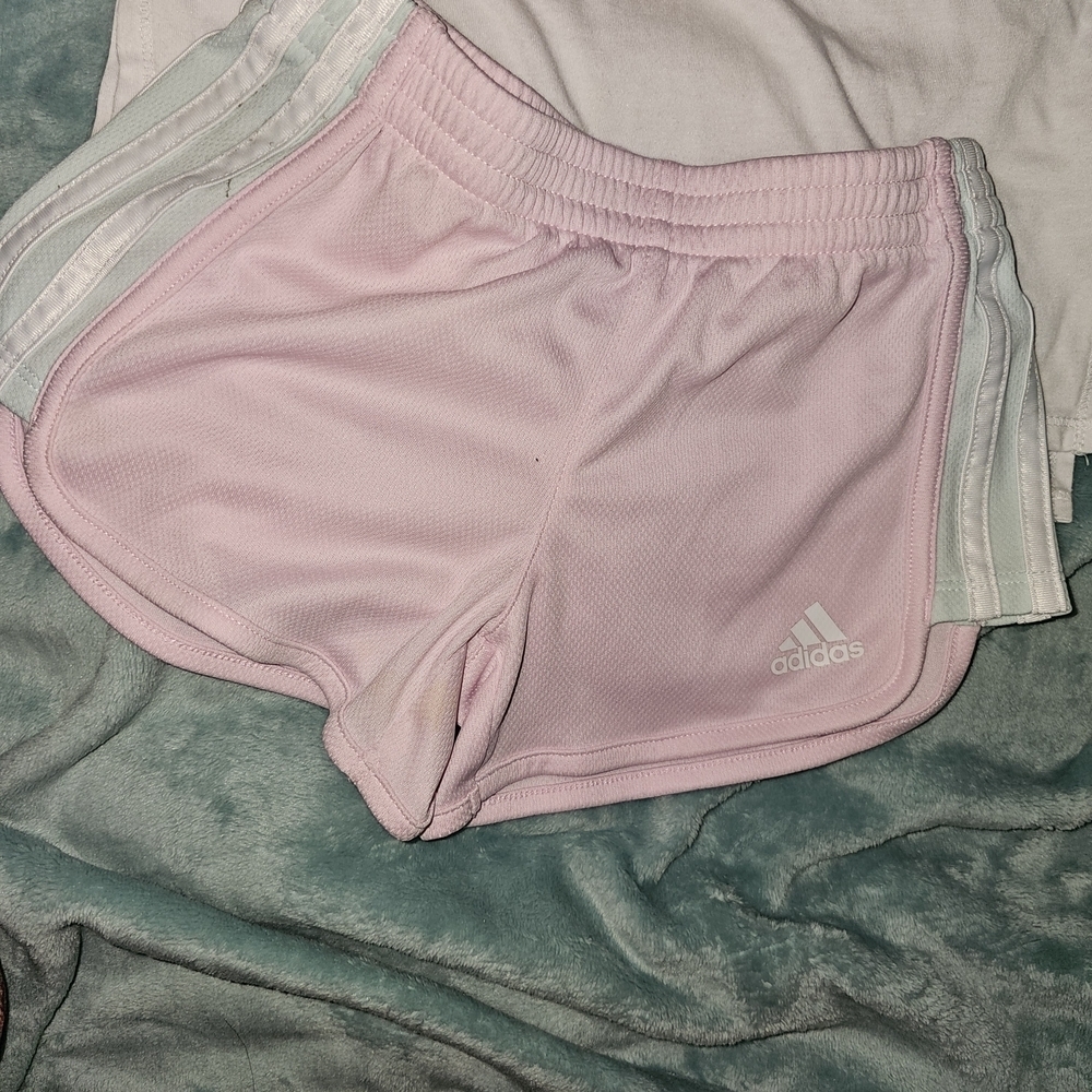 Adidas Kids' Pastel Graphic Tee and Shorts Set - Picture 3 of 13